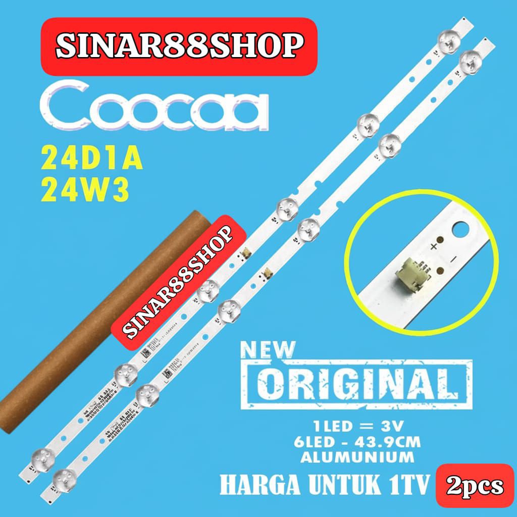 CAHAYA COOCAA 24D1A 24W3 ABACKLIGHT LED TV COOCAA 24D1A 24W3 BL LIGHTING LIGHTING LIGHTING LIGHTING 