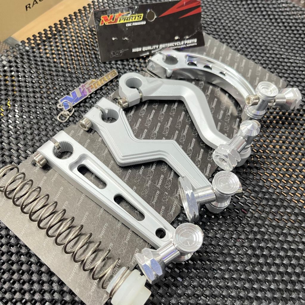 NjParts เบรคต้นขารุ่น Bild ด้านหลังกลองเบรคคันโยกรถจักรยานยนต์ Mio Vario Aerox Rxking Fizr Cnc Full 