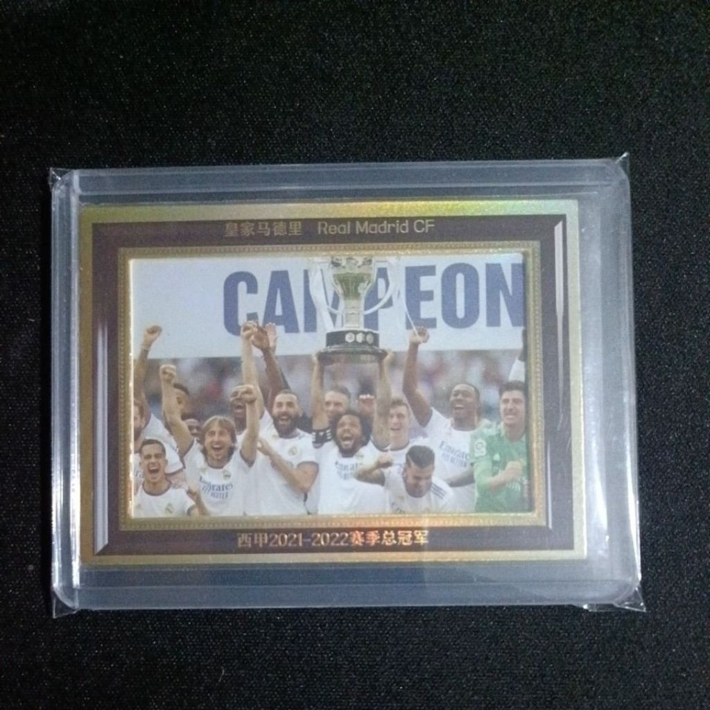 Real Madrid Winner Copa Del Rey Chinese Product Football Card (การ์ดหนา 100Pt)