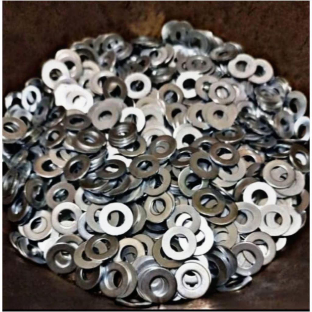 แหวนเพลท M8 สีขาว / แผ่น M8 / แหวนรอง M8 (สําหรับสลักเกลียวกุญแจ 12 ตัว)