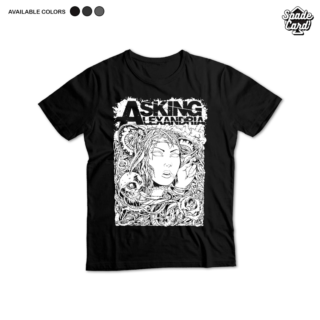 Asking Alexandria Band T-Shirt - MDS / เสื้อยืดวง Oversize Vintage Emo Rock Metalcore Combad 24s เสื