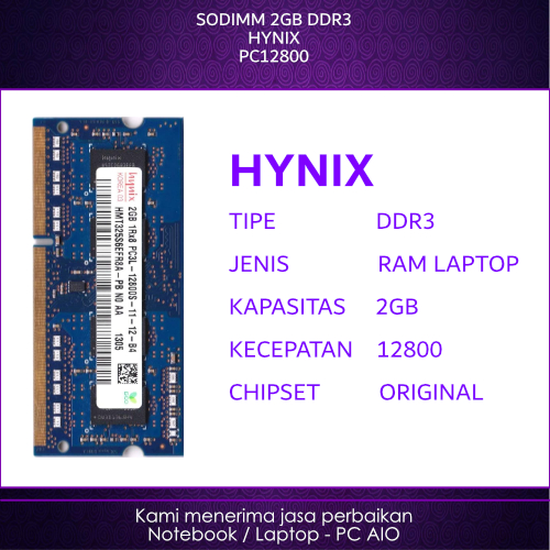 Sodimm HYNIX 2GB DDR3 PC12800