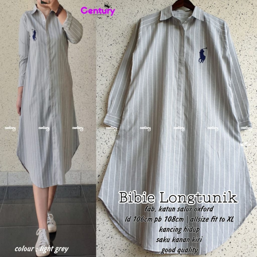 KATUN Bibia Long Cotton Tunic by Century Realpict 4 สี