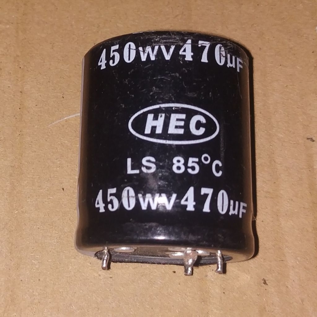 C Elko Elco 470uF 450V 470 uF 450 V ขา 4