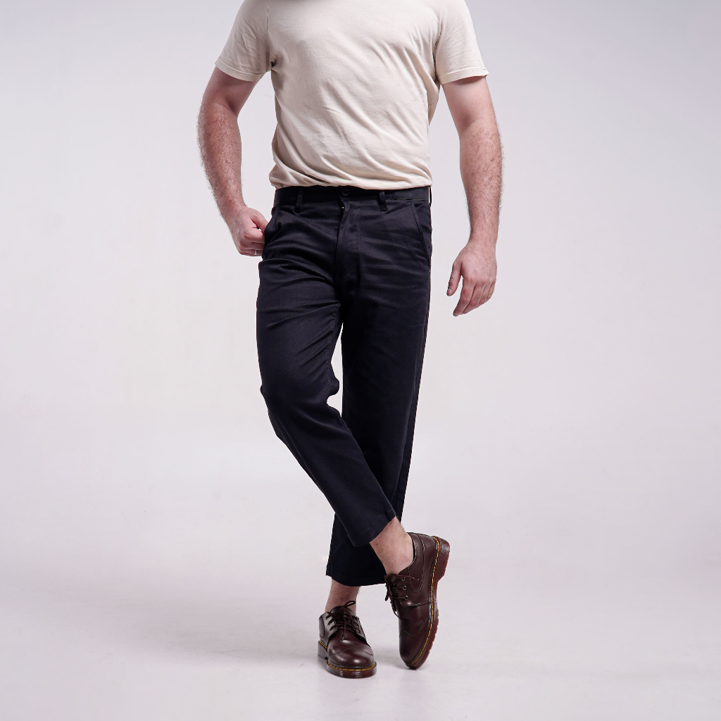 Luqman Hakim - กางเกงสีดําผู้ชาย | Sirwal Slim Fit Casual มีสไตล์ทุกวัน| เซอร์วอลชาย