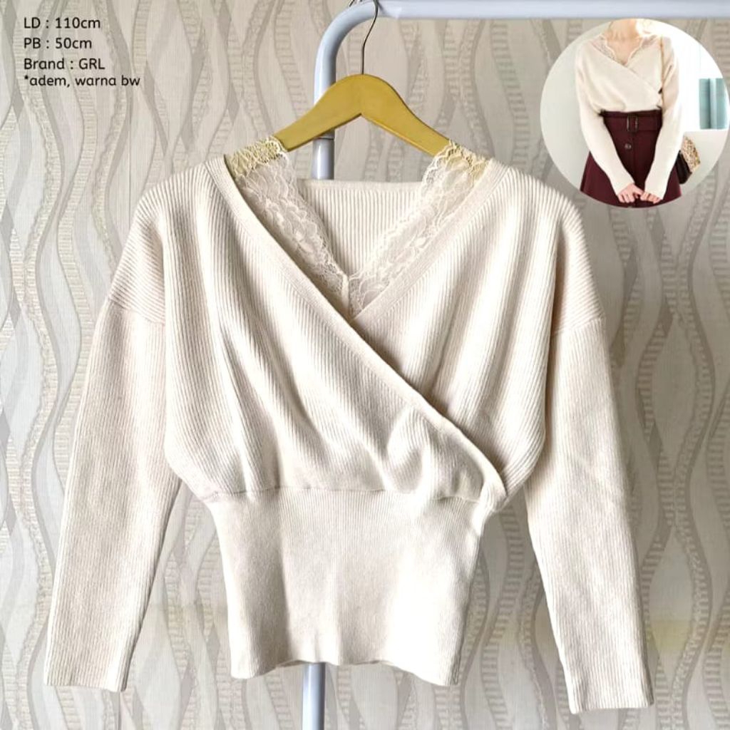 เสื้อถักพรีเมี่ยม Lace GRL