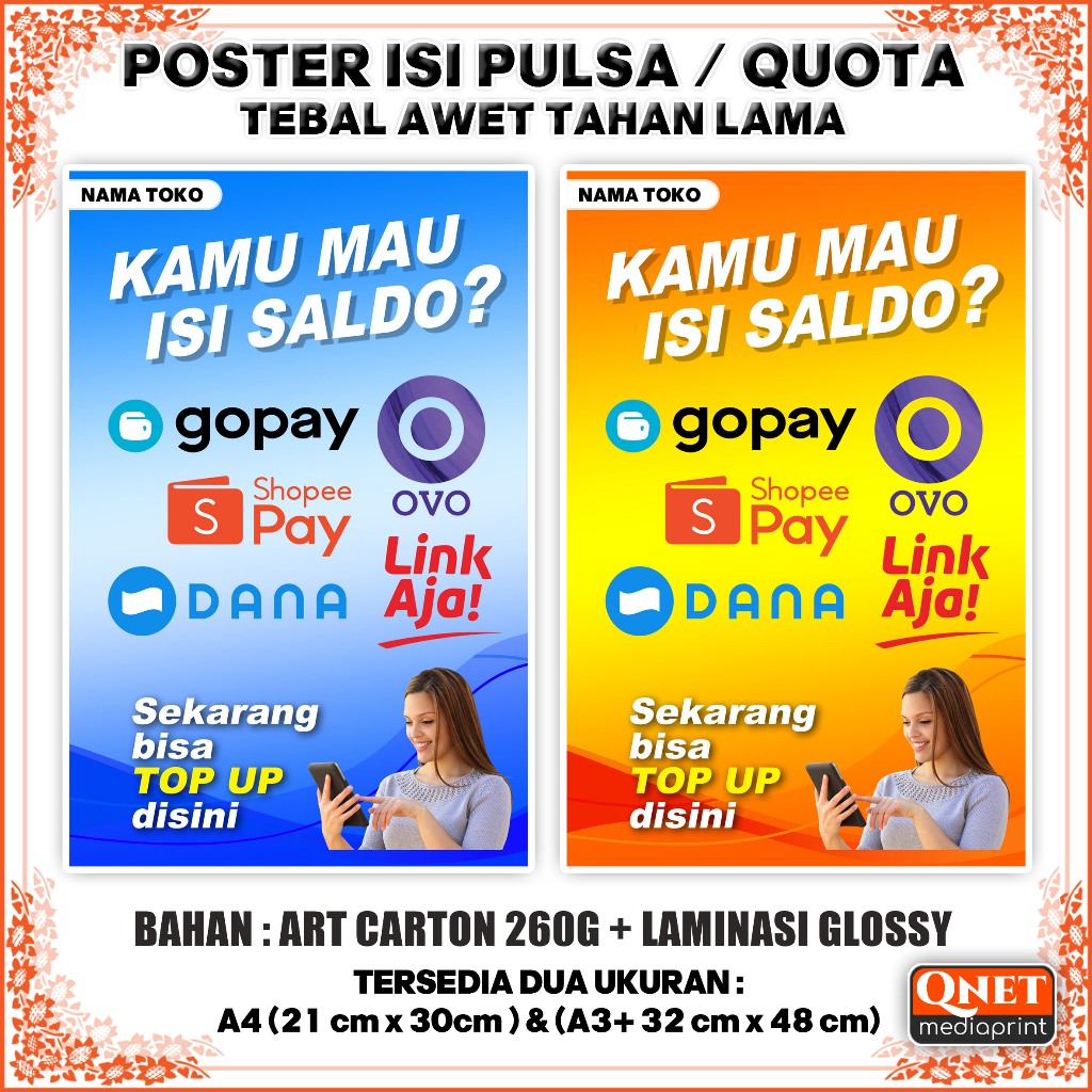 โปสเตอร์ COSTUME NAME EWALLET + GLOSSY LAMINATION