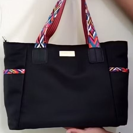 Second Online_ MANAMI TA658B5 กระเป๋าโท้ทผู้หญิง - วัสดุไนลอน กันน้ํา ขนาดใหญ่