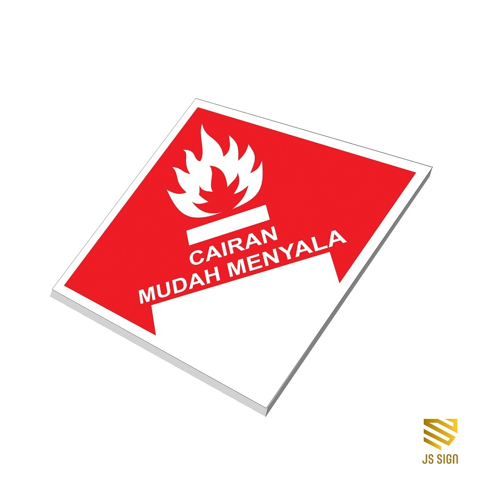 SAFETYSIGN K3 SYMBOL WASTE B3 - EASY LIQUID ON 3MM PLATE