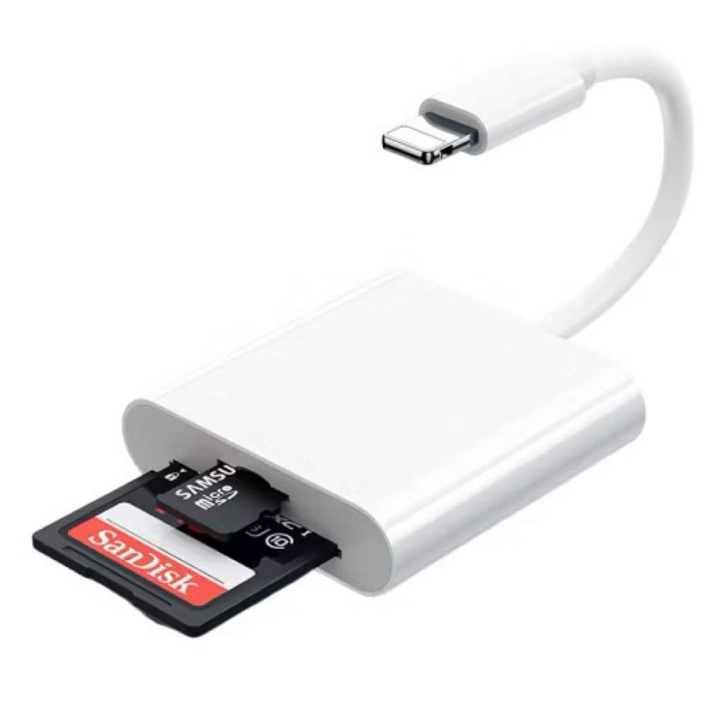 LIGHTNING TYPE CARD READER สําหรับ SDHC และ MICRO SD MEMORY