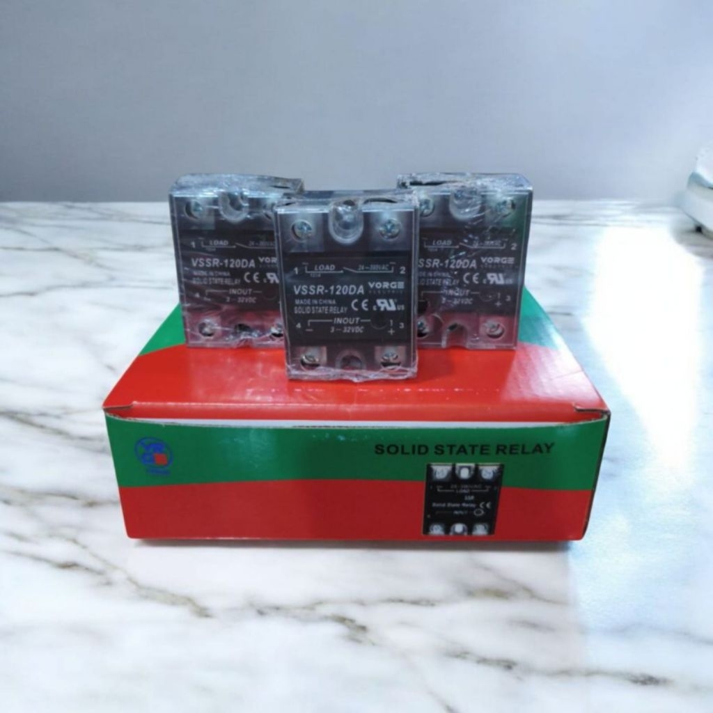 Solid State Relay VORGE VSSR-120DA SSR-120DA DC-AC 1P 1PHASE 120A รับประกัน 1 ปี SSR120DA VSSR120DA