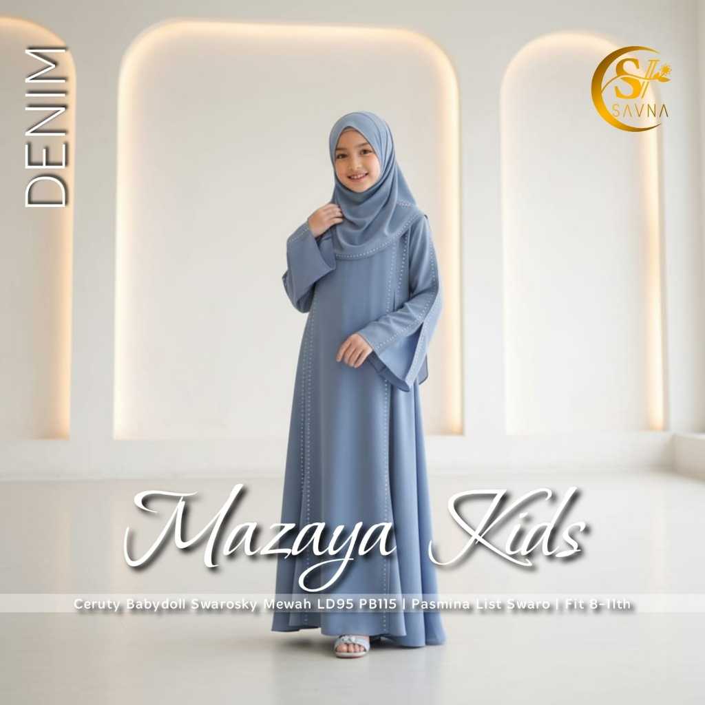MAZAYA KIDS + PASMINA CRUTY MATERIAL WITH GEM LIST
