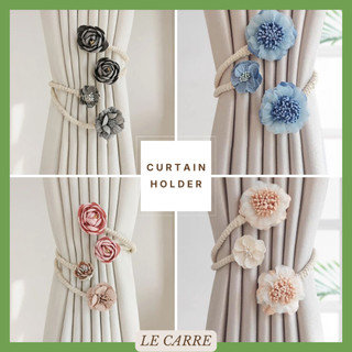 LECARRE (2 PCS) TALI PENGIKAT GORDEN Japanese Style Curtain Holder / Pengikat Tali Ikat Hordeng Gorden Tirai Bunga Shabby