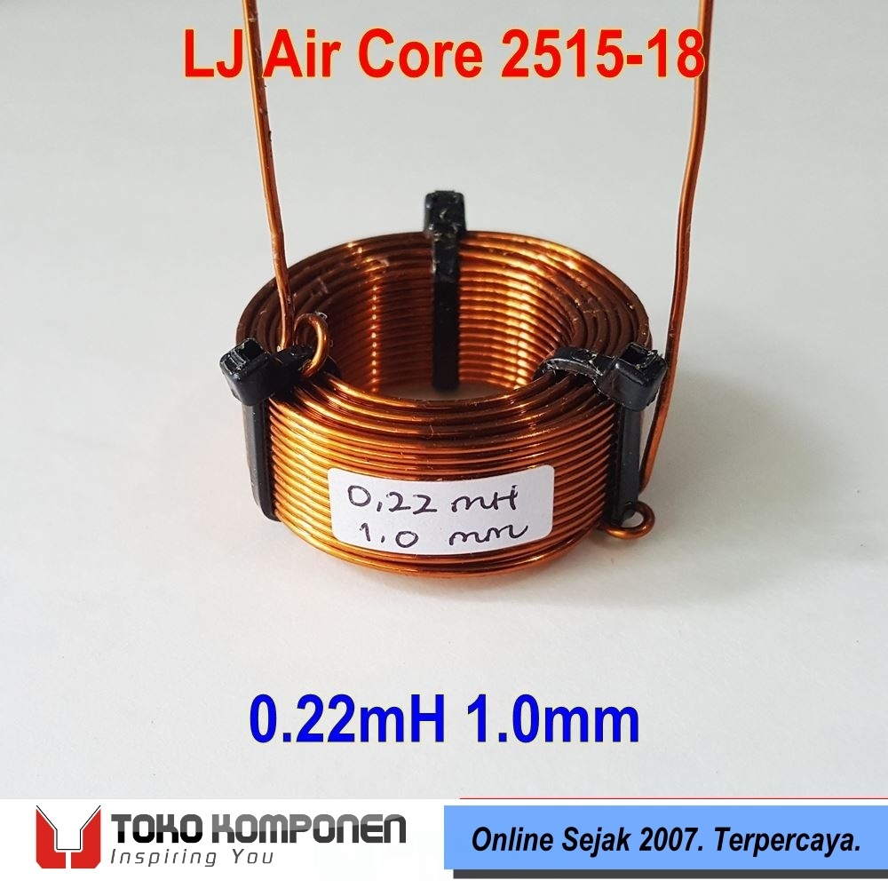 0.22mH 1.0 มม.AirCore Crossover Coil - LJ ACC 0.22mH 1.0 มม. 18AWG XO Inductor