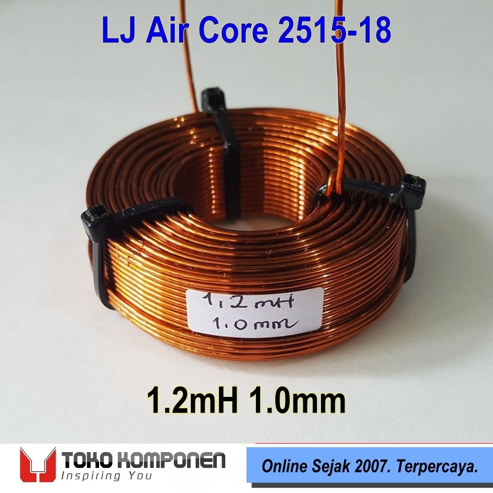 1.2mH 1.0mm AirCore Crossover Coil - LJ ACC 1.2mH 1.0mm 18AWG XO Inductor