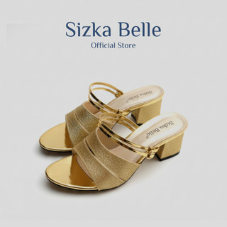 Sizka Belle | Sandal Wanita Heels Hak Tahu 5cm Tampil Angun Dan Berkualitas