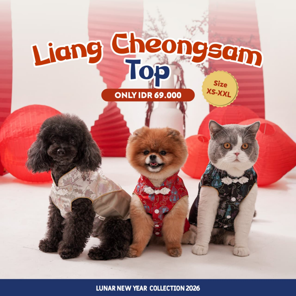 Pawlovin - เสื้อกี่เพ้าเหลียงสําหรับสุนัขและแมว