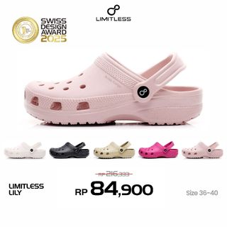 LIMITLESS Sandal Selop Wanita Dewasa LILY Terbaru 2026 Sendal Slop Cewek Casual LILY – Size 35 – 40