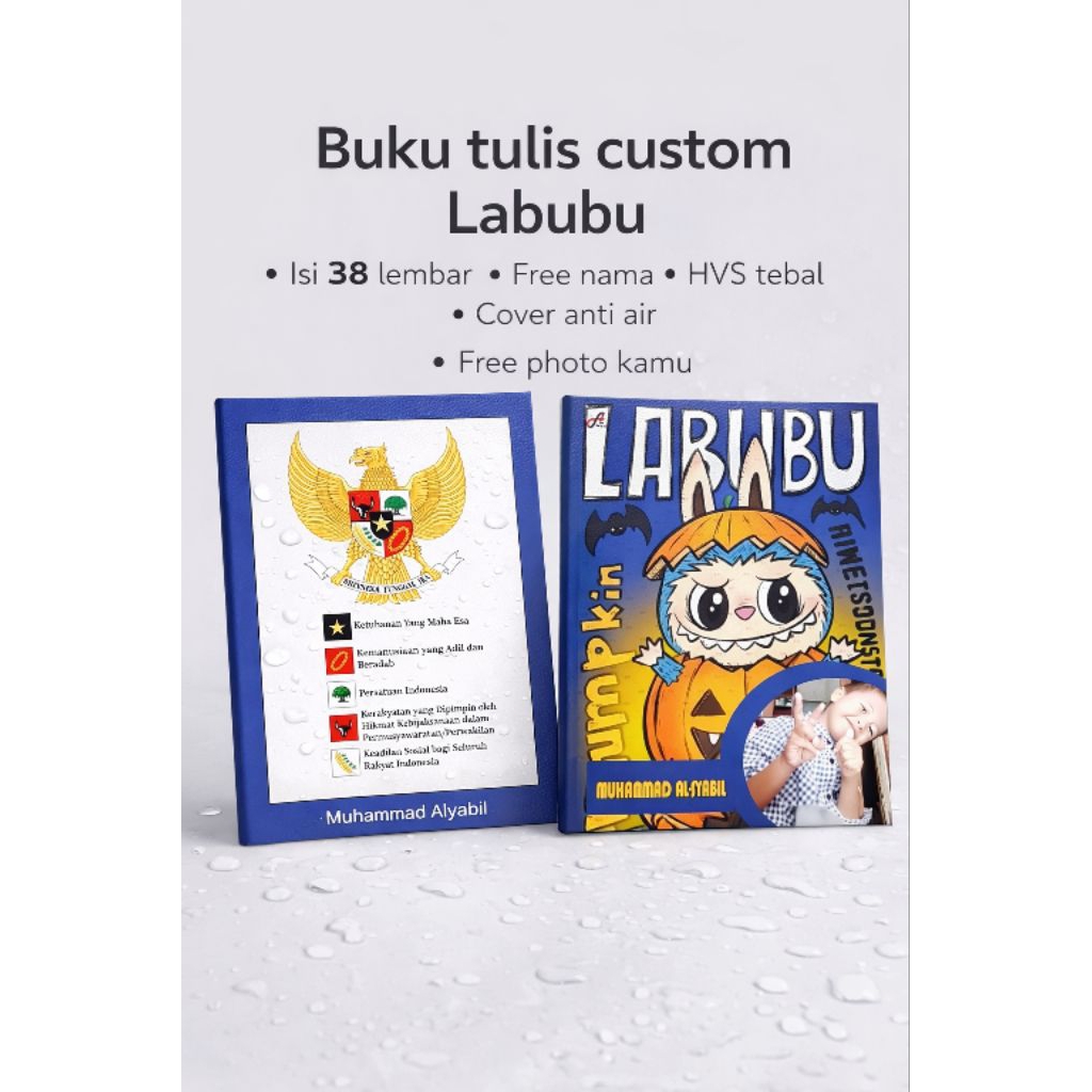 CUSTOM NOTEBOOK PUMPKIN PHOTO & Name 38 แผ่น