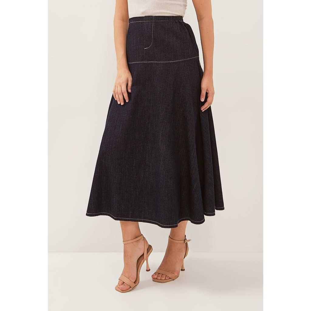 AKO กระโปรงยาวเดนิม | 12-6556