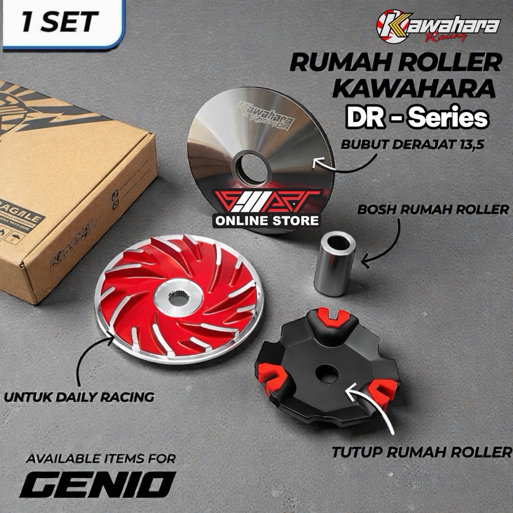 PULLEY ROLLER HOUSE GENIO KAWAHARA DR SERIES / ROLLER HOUSE RACING GENIO BEAT DELUXE SCOOPY ใหม่ KOJ