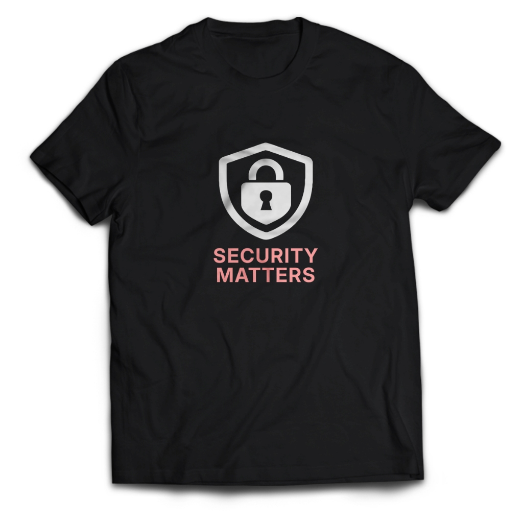 Cyber SECURITY MATTERS เสื้อยืดผู้ชายผู้ใหญ่เสื้อผู้ใหญ่ Unisex PakeKaos