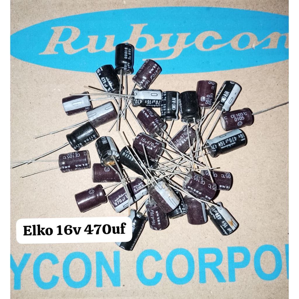 Elko 16v 470uf Elco 16v 470uf ของแท้