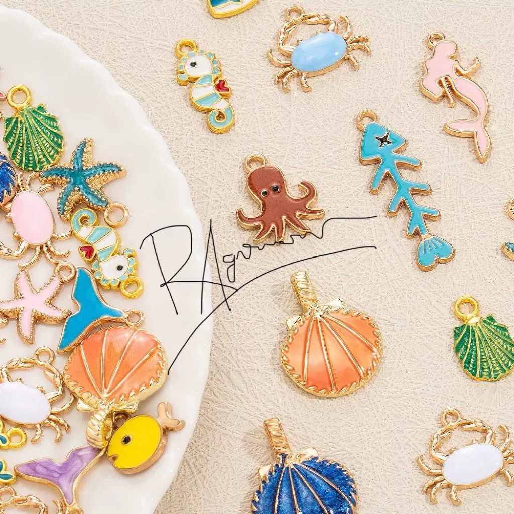 10 ชิ้น Gemoy SEA BIOTA Pendulum Charm