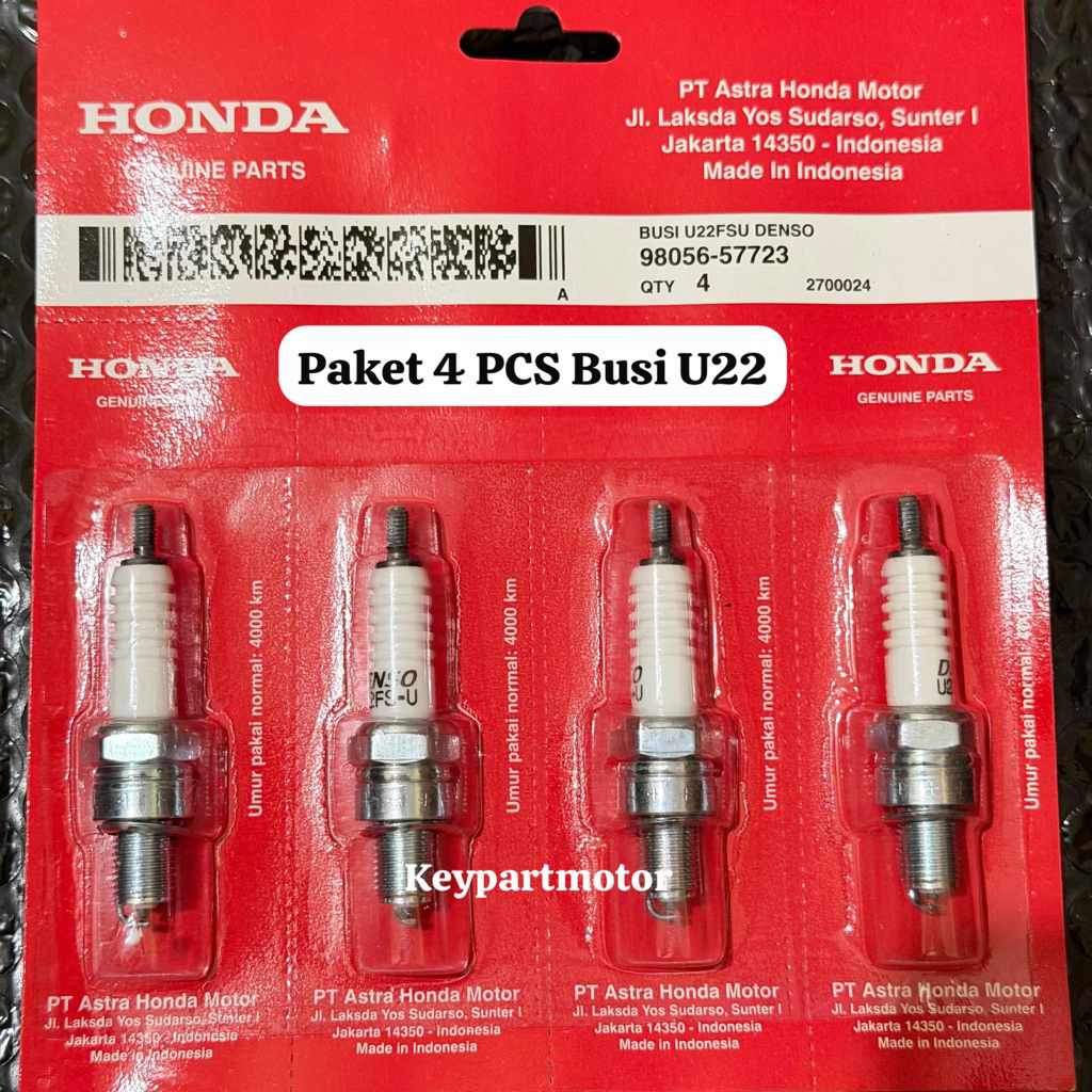 หัวเทียน Denso U22 ต่อ 4 ชิ้น U22FSU หัวเทียน Grand Supra Mio J Legenda Supra fit Revo