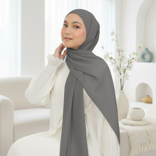 Pashmina Inner 2IN1 Ceruty Babydoll 180x75 Jilbab Premium Hijab Instan