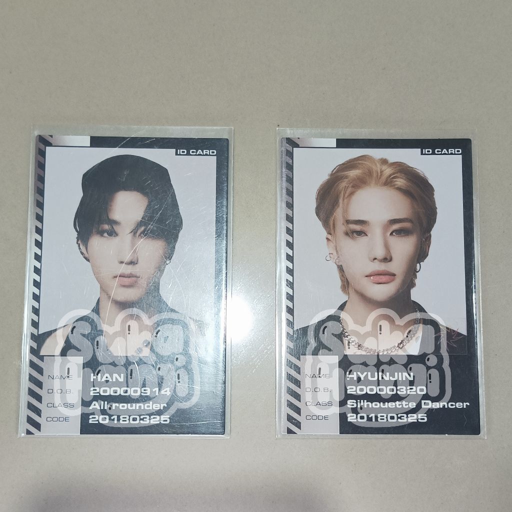 การ์ด Pc id hyunajin han jisung เด็กจรจัด