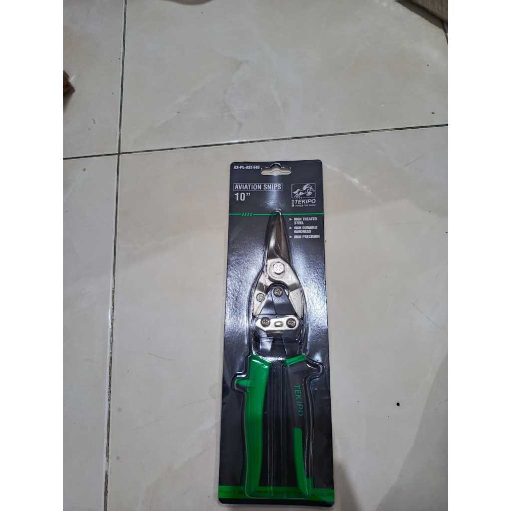 Tekipo Aviation Snips 10" / Tekipo กรรไกรสังกะสี 10 นิ้ว