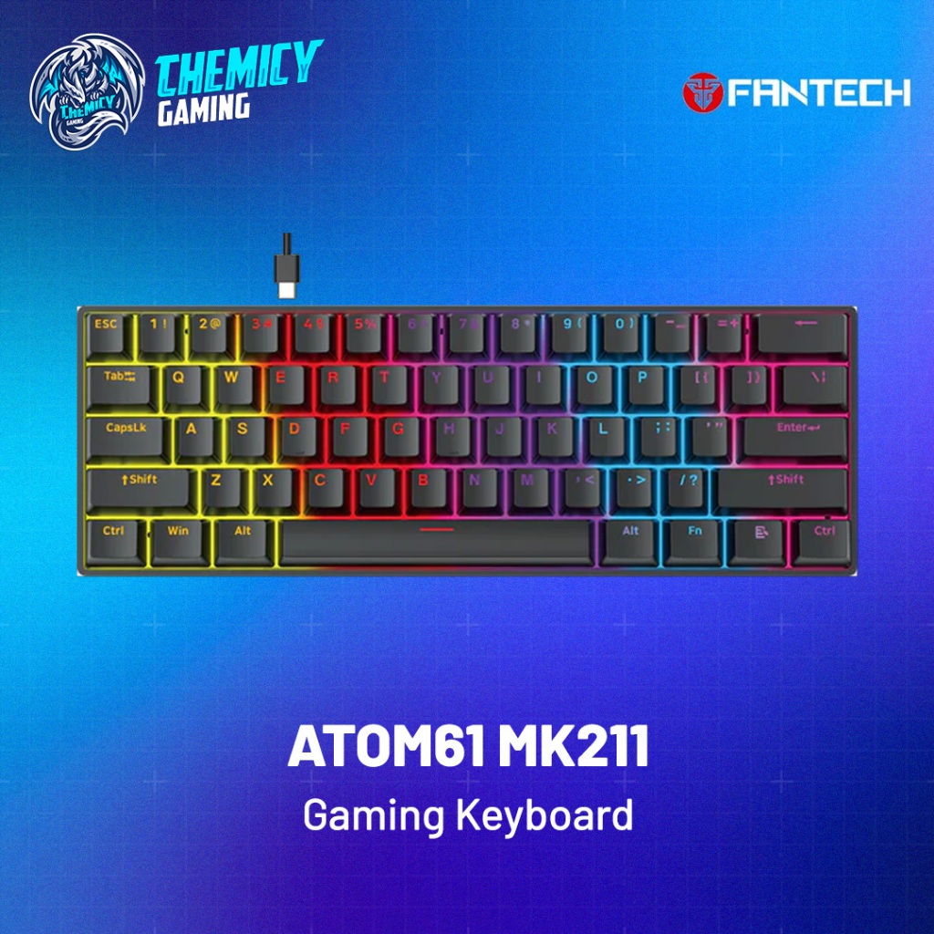 Fantech ATOM61 MK211 / ATOM-61 MK-211 RGB Wired Mechanical Gaming Keyboard