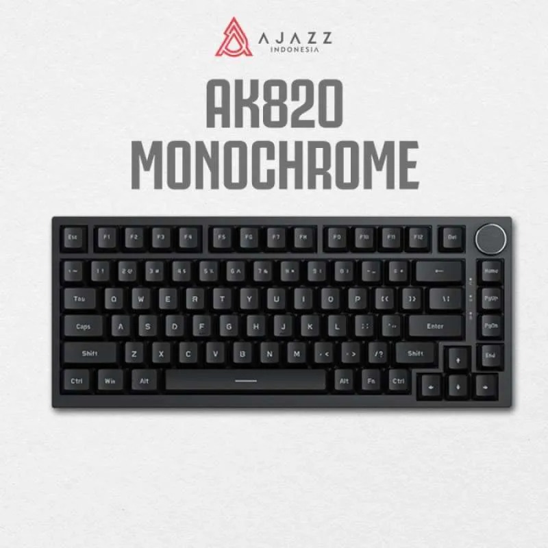 AJAZZ คีย์บอร์ด AK820 WIRED BLACK RED SWITCH