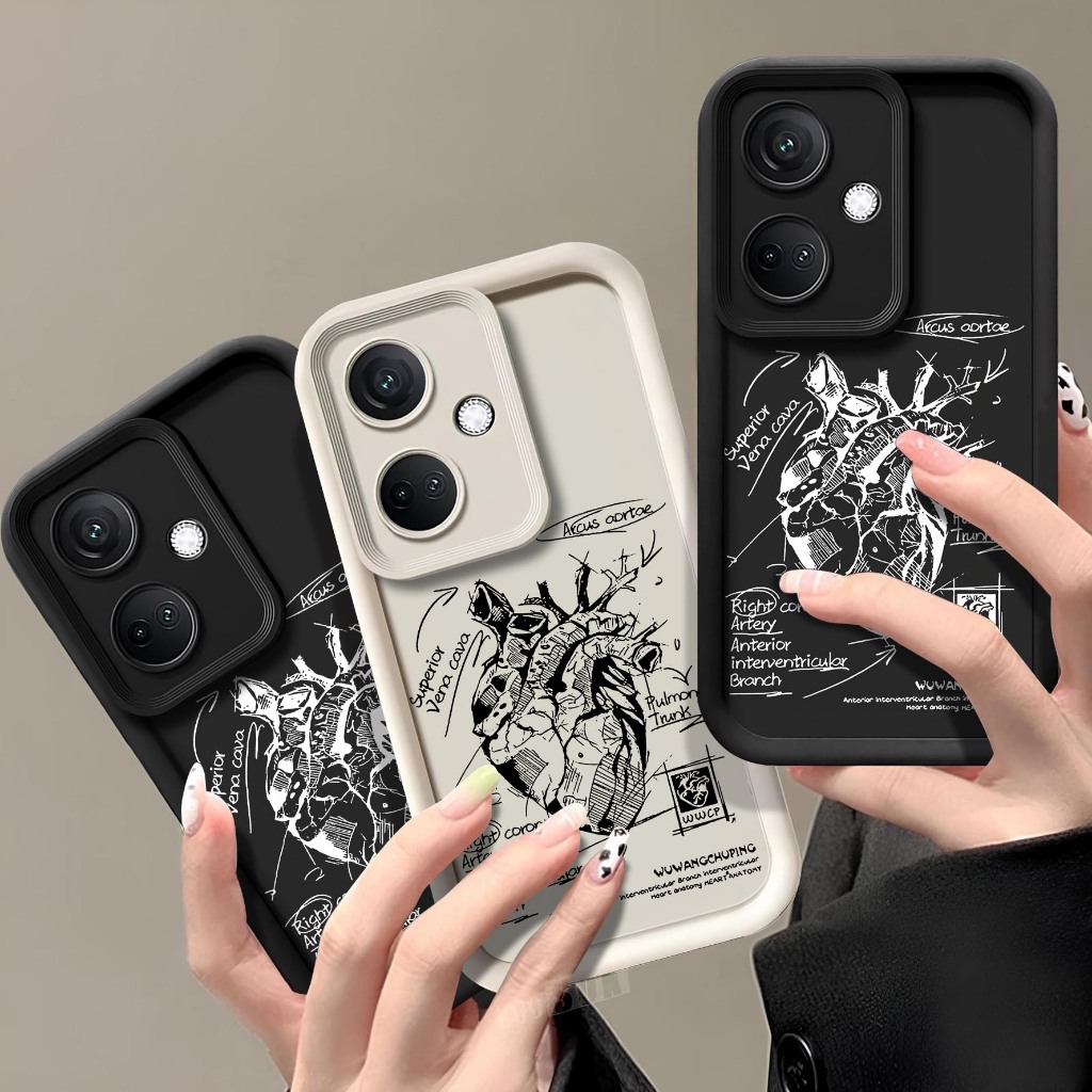 HP Oppo A3x Rubber Softcase - Oppo A3x Embossed Case - Oppo A3x Casing - เคสโทรศัพท์ Oppo A3x - Oppo