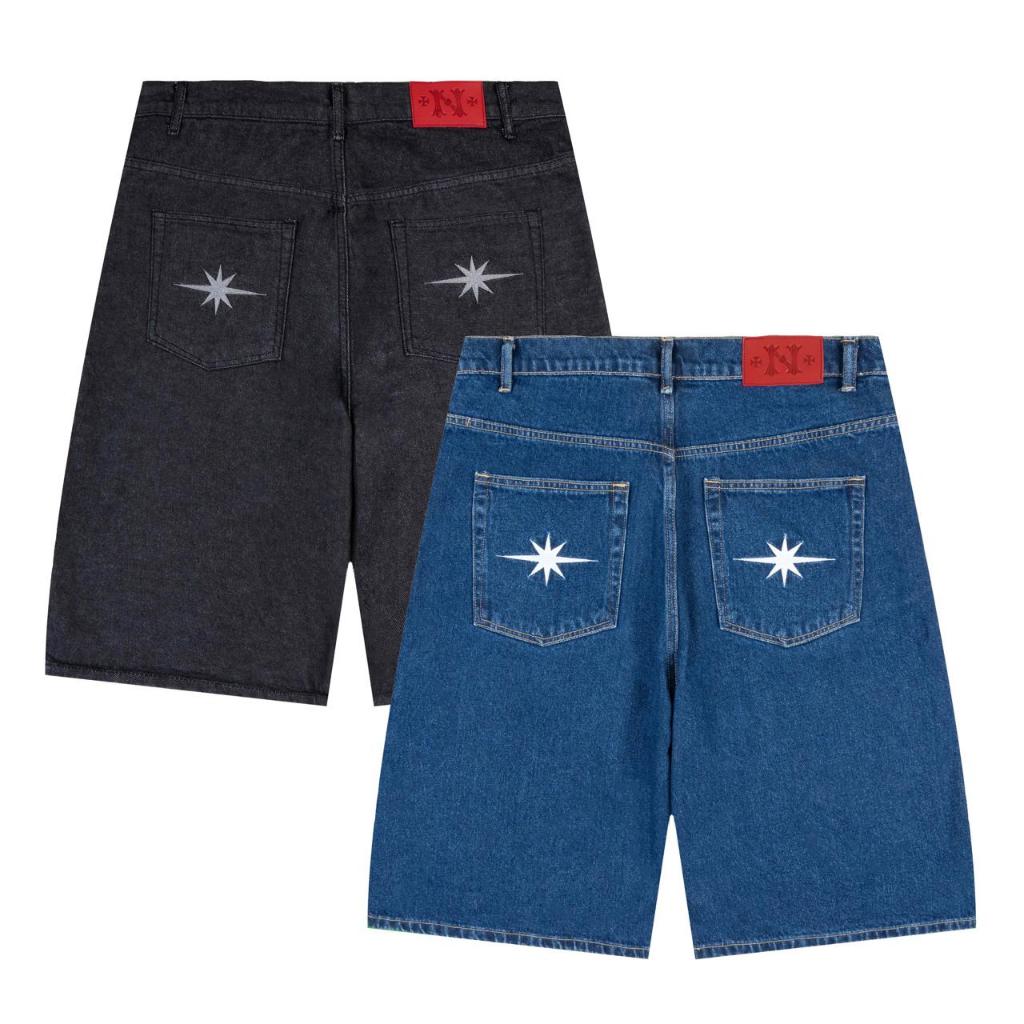 NRDN Clothing Shorts VINES WASHED DENIM JORTS PANTS