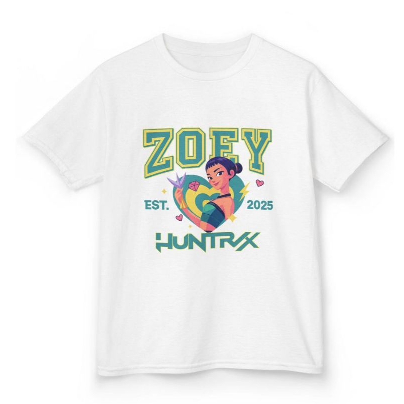 Huntrix D3m0n hunt3r Kp0p z03y เสื้อยืดผู้ใหญ่และเด็ก Size M - 3XL | 1-10 ปี