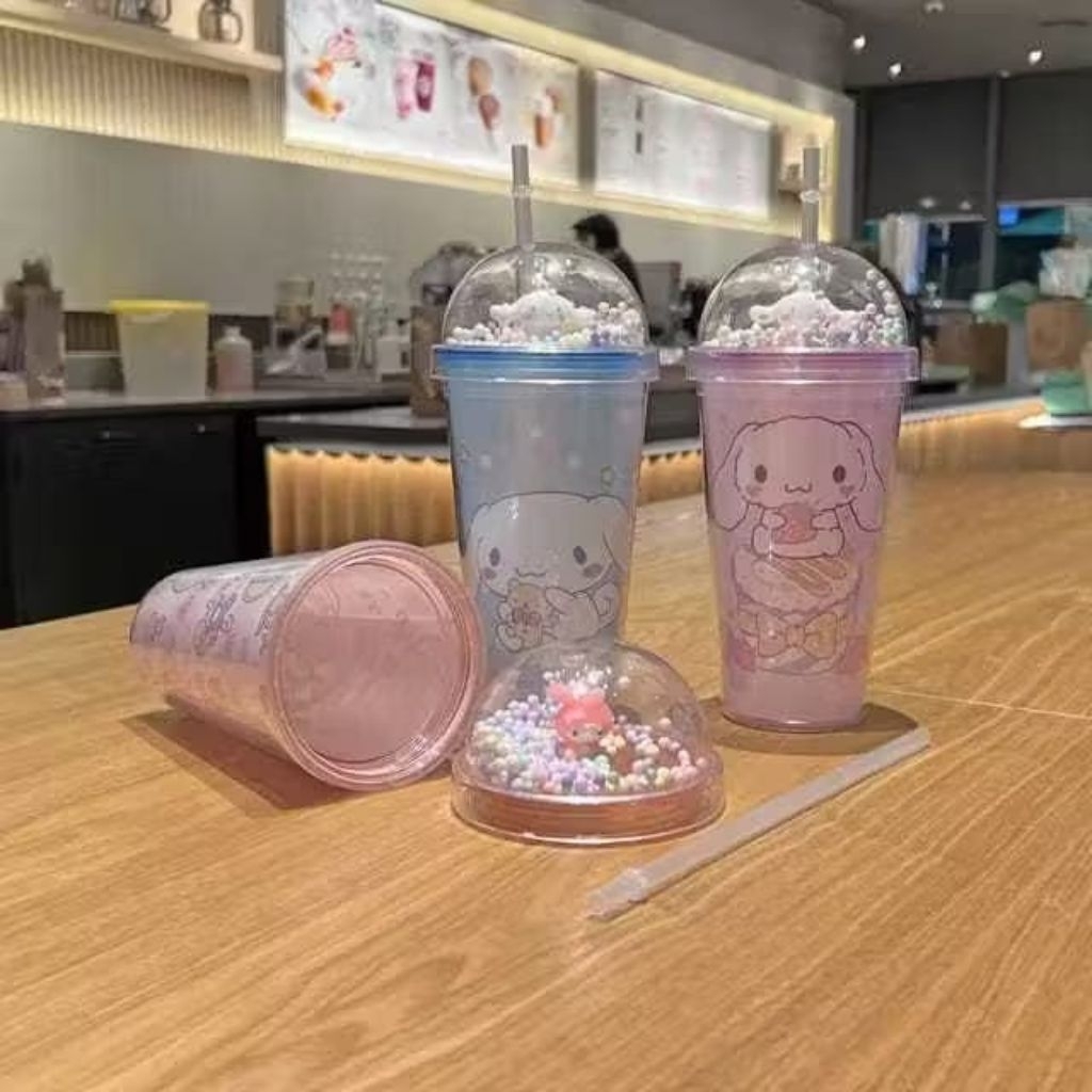 0Glitter โฟม Tumbler ขวดดื่ม BM-16/Glitter Tumbler แก้วขวดดื่มพร้อมฟาง