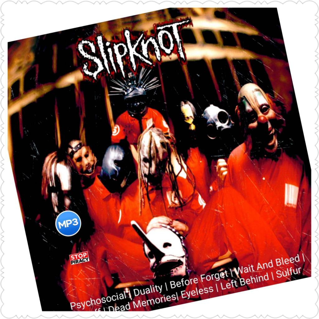 MP3 CD CASSETTE SLIPKNOT ROCK SONGS - COMPLETE WESTERN ROCK SONGS MP3 CD CASSETTE - MP3 SONGS CD CAN