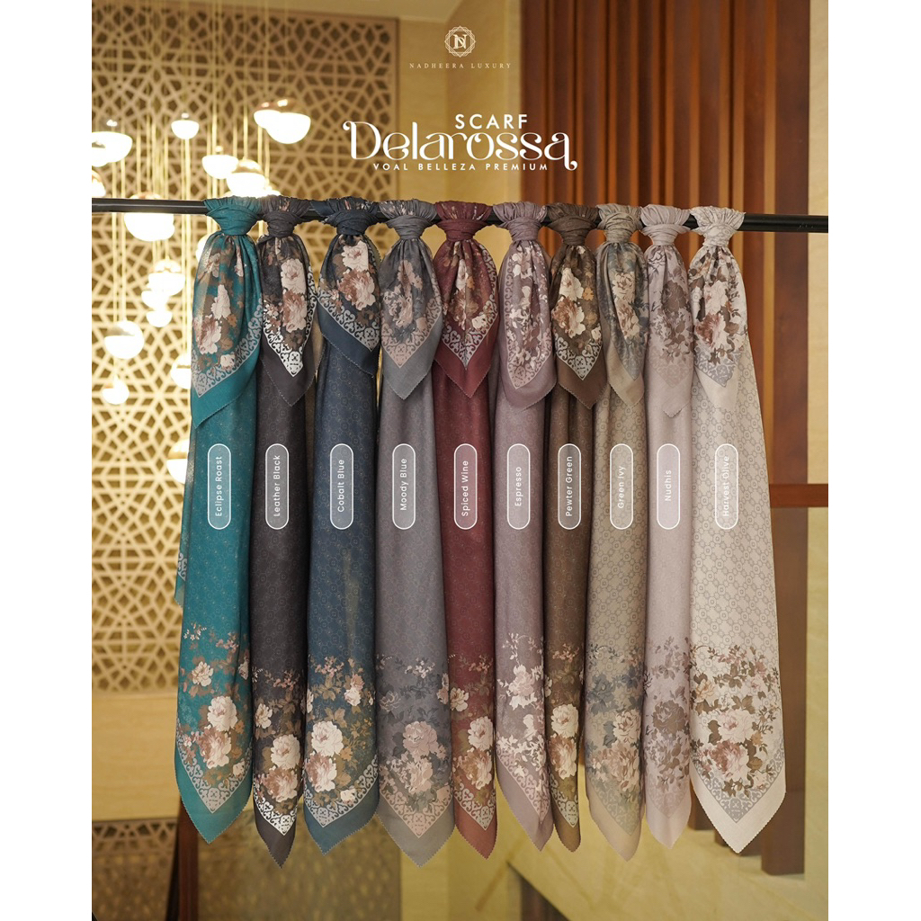 DELAROSSA SCARF ORIGINAL BY NADHEERA LUXURY