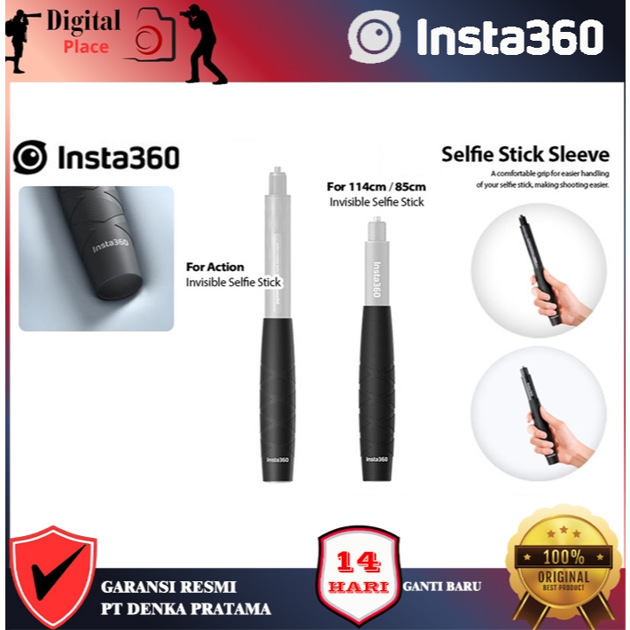Insta360 Selfie Stick Sleeve Gripเพิ่มเติม / Invisible Stick Insta360 การรับประกันอย่างเป็นทางการ