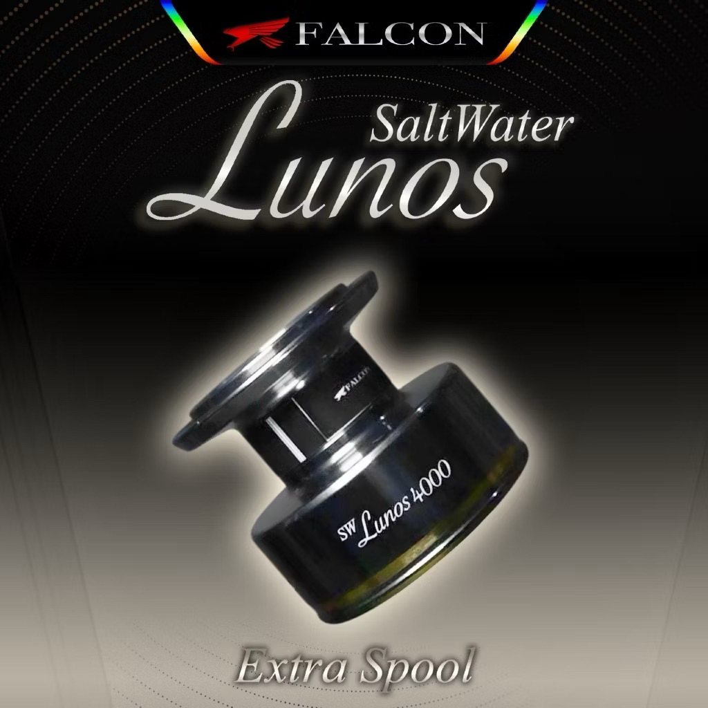 Falcon Lunos Fishing Reel Extra Spool - CNC Aluminium 2 Tone Color - อะไหล่เดิม