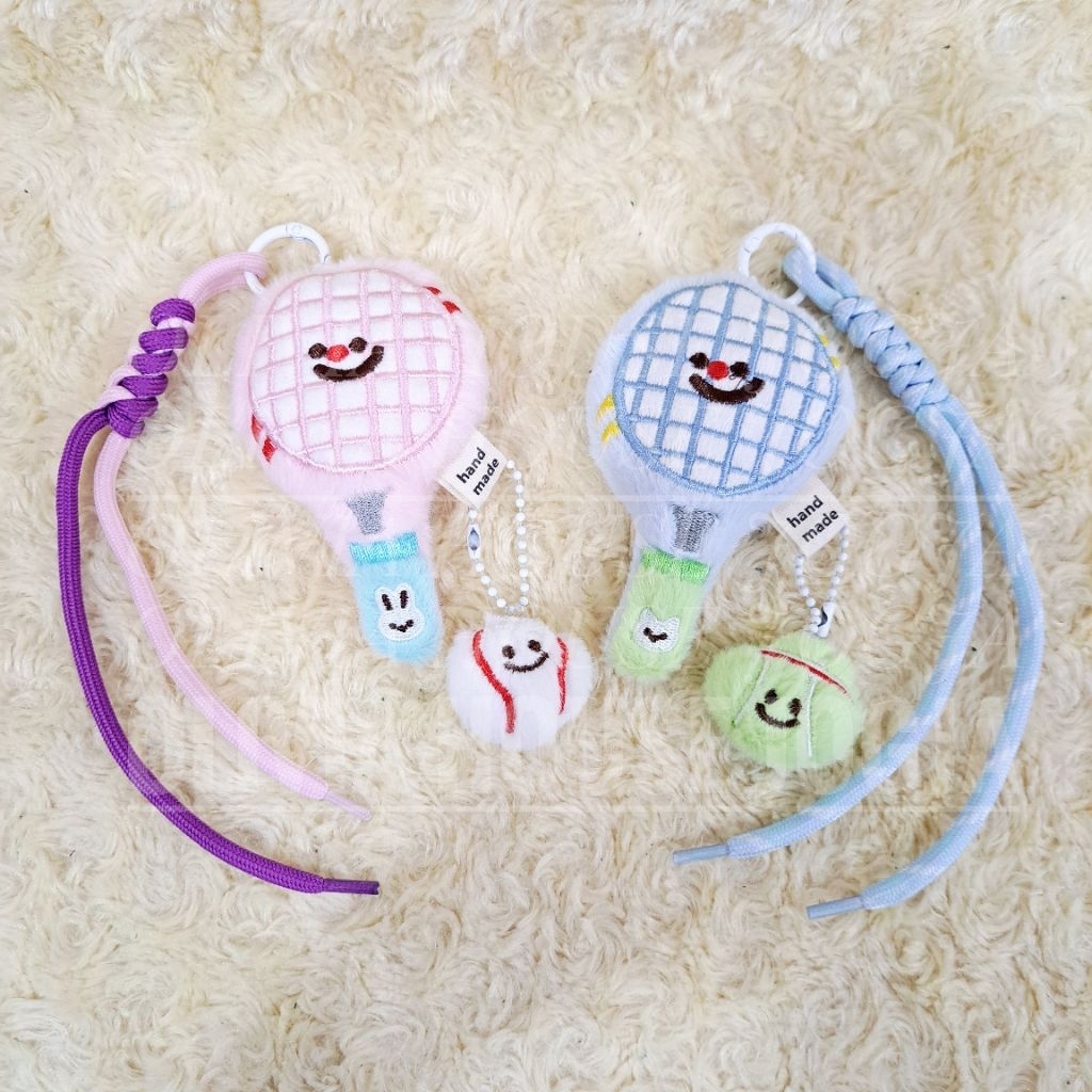 GANTUNGAN Padel Racket Doll Hanger Ribbon Strap Padel Sport Bag Hanger Handmade