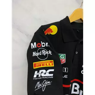 เสื้อโปโล f1 redbull Max Verstappen เสื้อโปโลสูตร 1 ผ้าฝ้ายพรีเมี่ยม kcs เครื่องแต่งกาย
