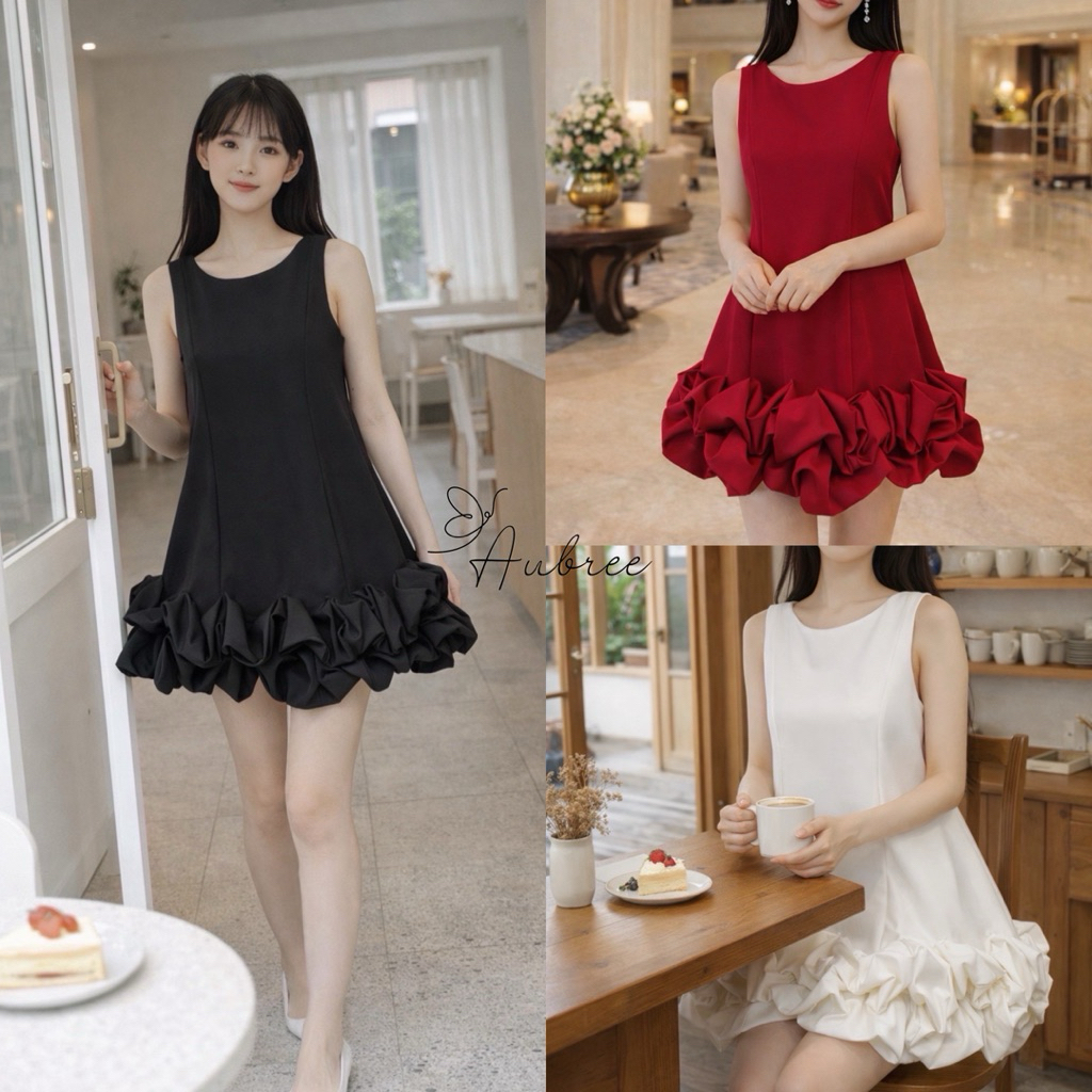 [ AUBRE ] Yara Vietnam Dress / Mini Dress / ชุดเดรสปาร์ตี้ชายหาดสําหรับผู้หญิง