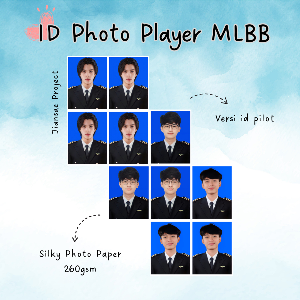 ID PHOTO PLAYER MLBB ID/PH | PHOTO 3X4 BG BLUE