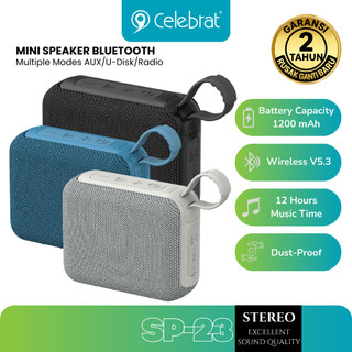 Celebrat SP-23 Speaker Bluetooth Mini Stereo Sound Quality Support USB TF Card Waterproof Dustproof