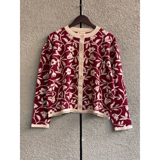 Cardigan Wanita Rajut Knite Visca flower Korean Style Super Premium Halus Lembut Tebal Rapat Tidak Gatal Tidak Panas