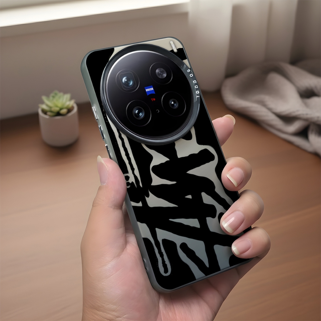 RN100 เคส Vivo X200 Pro 5G Vivo X200 5G Vivo X100 5G ฮาร์ดบอร์ดขอบนุ่ม