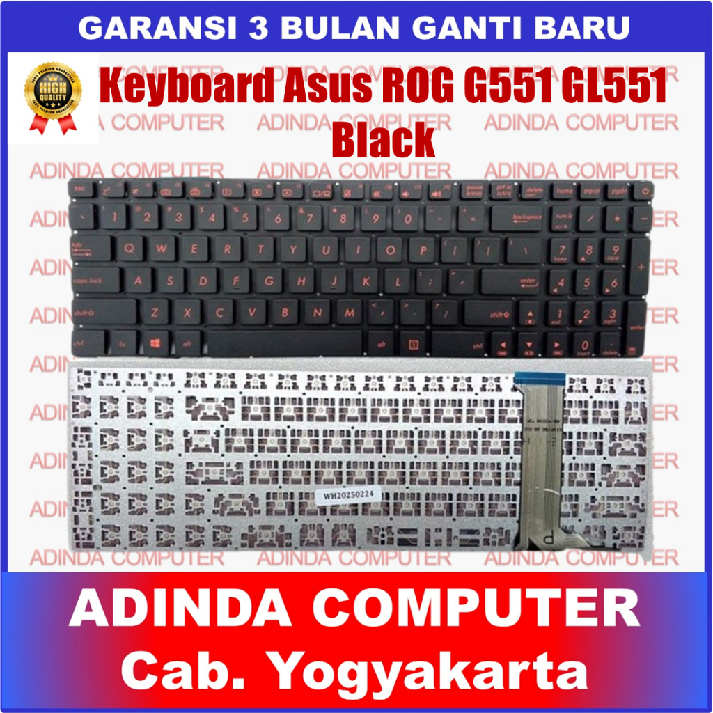 Asus ROG G551 G771 GL551 GL551J GL552 GL742VW GL752 GL752V GL752VW GL771 N551 N552 N552 N752 Variant